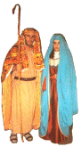 1st Edition of the Presepe Vivente: a rare picture of "Maria and Giuseppe" - Ph. © ANTONIO ZINGARO 1989